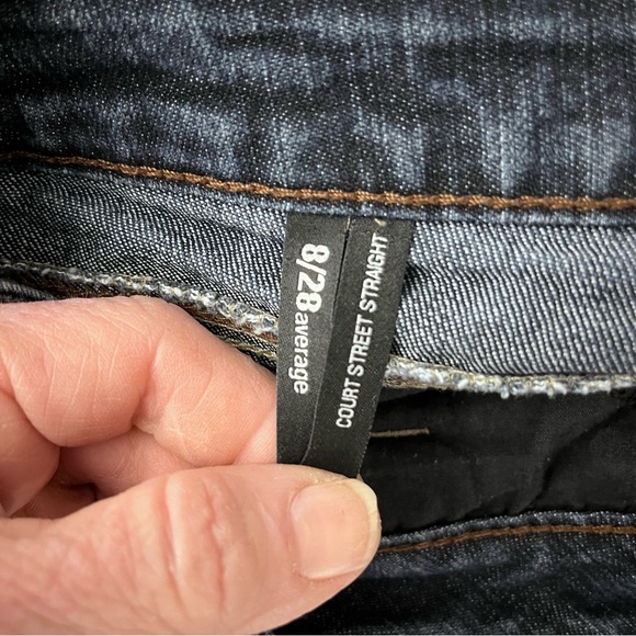 Nine West ladies Dark Blue Straight Leg Jeans size 8/28 - Picture 6 of 7